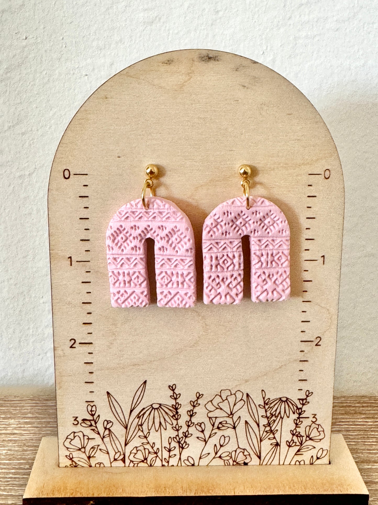 Pastel Pink Boho Arch Dangles