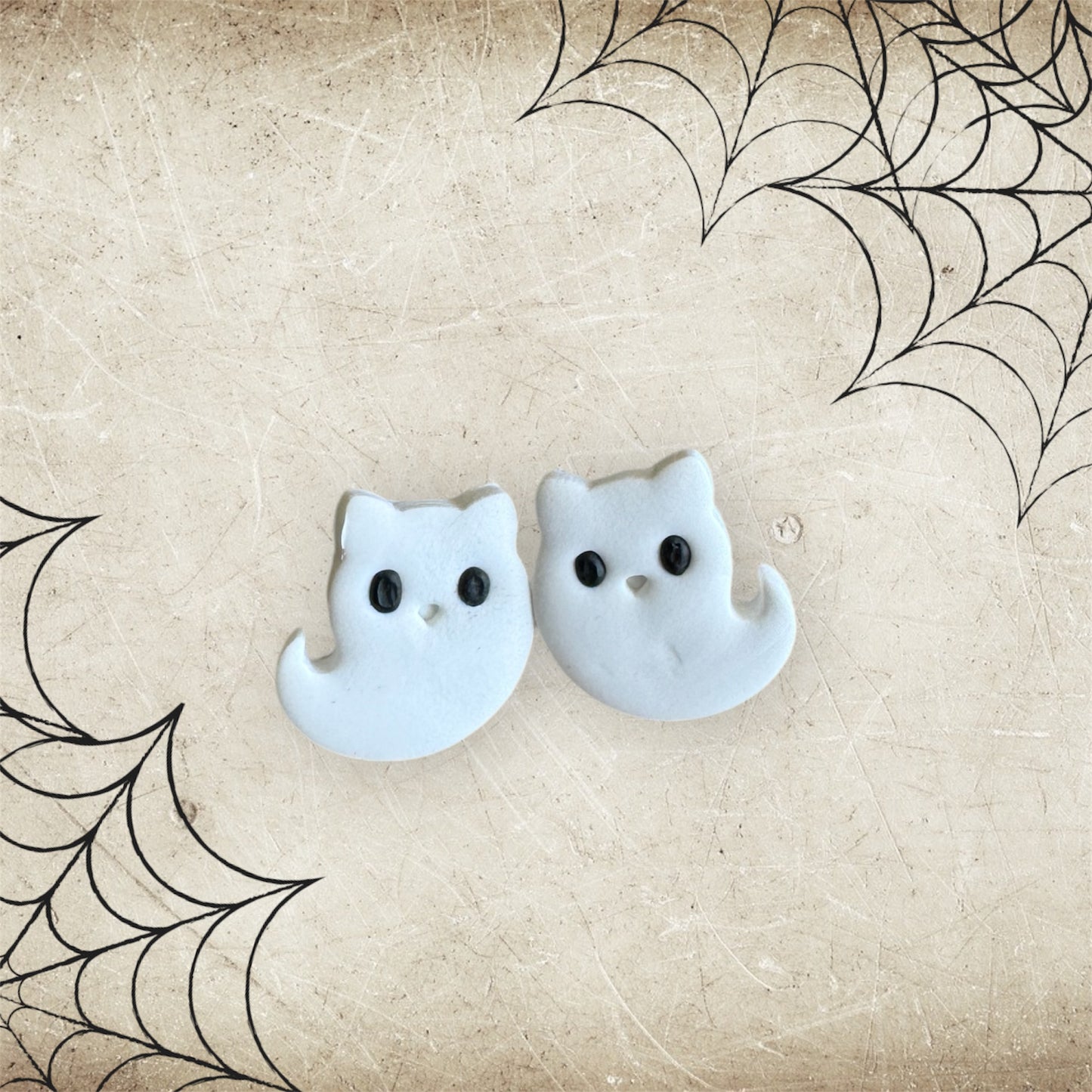 Ghost Kitten Studs