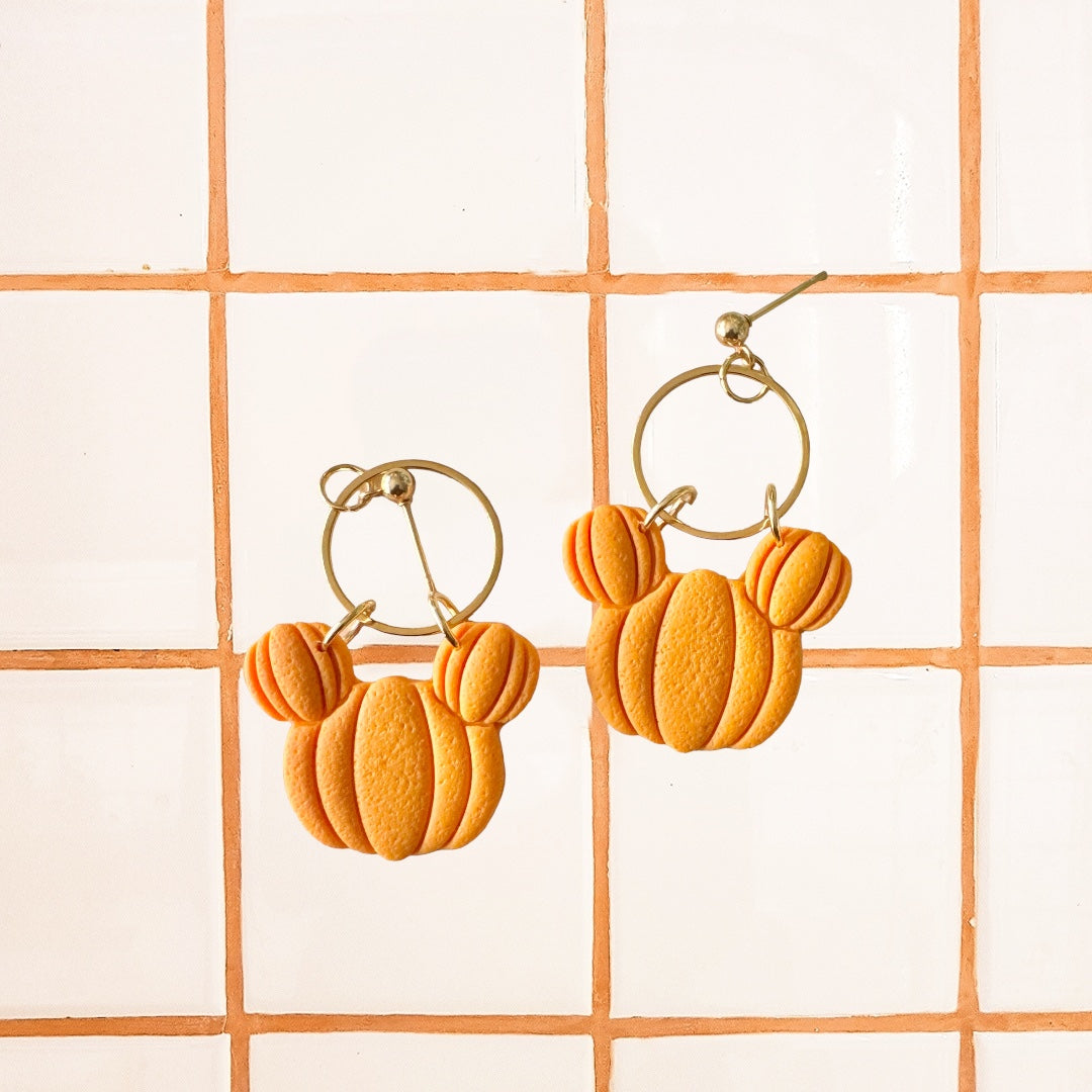 Mouse Pumpkin Dangles